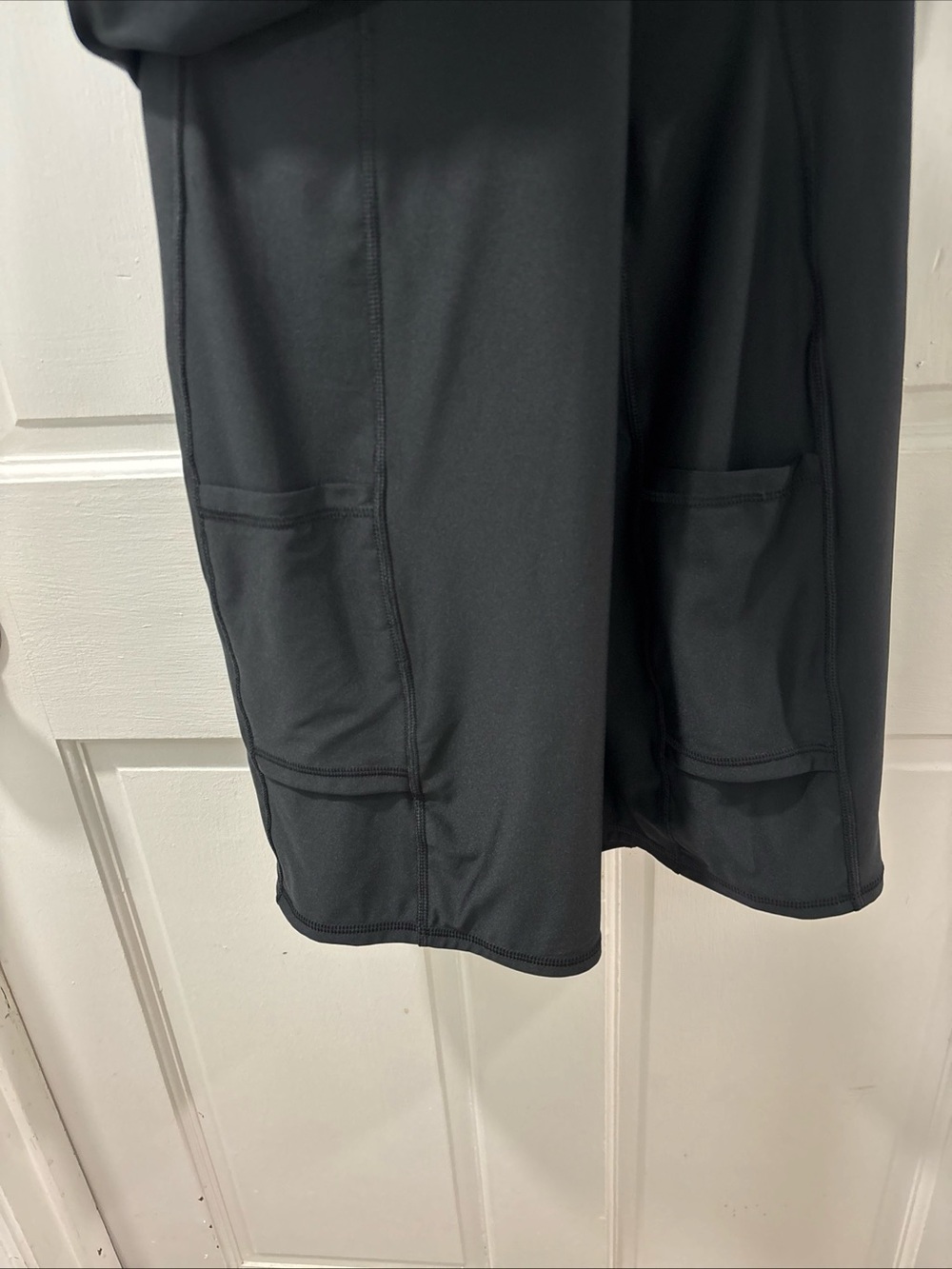 YPB Abercrombie & Fitch Women’s Sculptlux Athletic Dress Size XL Black NWOT - Picture 6 of 10
